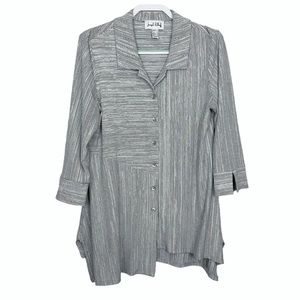Joseph Ribkoff Stripes Asymmetrical Tunic